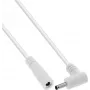 InLine® līdzstrāvas pagarinātājkabelis, taisnleņķa spraudnis, 3.5 x 1.35 mm, balts, 2 m