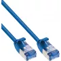 InLine® plānais savienojuma kabelis, U/FTP PiMf, Cat.6A, zils, 7,5 m