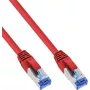 INLINE B-76805R 25 gab. Cat.6A S/FTP LSZH savienojuma kabelis, 5 m, sarkans