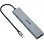InLine USB-C centrmezgls, 4x USB-C + Power Delivery 100 W, USB 3.2 Gen 2, pelēks
