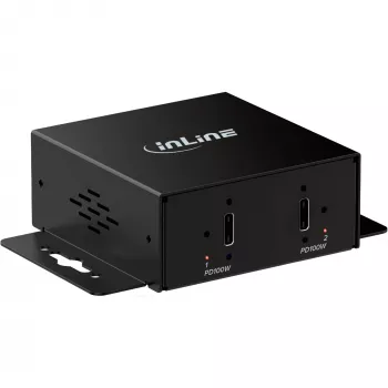 InLine® Industrial USB-C 2-Port Mini Lādētājs, PD 200 W