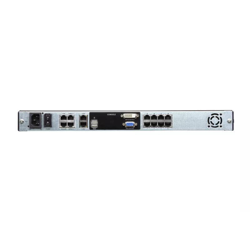 ATEN KL1108VN 8 portu 19 inch LCD KVM over IP slēdzis, divu sliežu, ASV tastatūra