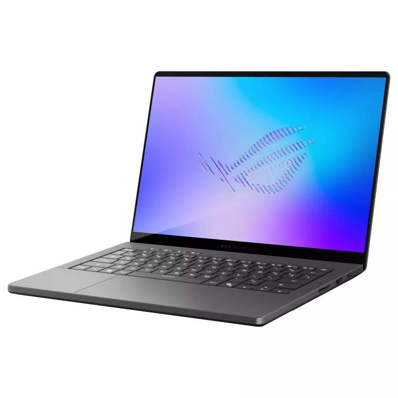 ASUS ROG Zephyrus G14 GU405AR-SY006W spēļu klēpjdators, 14 collu 3K OLED 120Hz, Intel Core Ultra 9 386H, 32GB LPDDR5x, 1TB SSD, GeForce RTX 5070 Ti 12GB, Windows 11 Home, vācu QWERTZ tastatūra