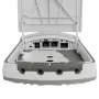 MikroTik FTC21-UPS Fiber-to-Copper pārveidotājs ar iebūvētu UPS, 1x Gigabit Ethernet, 1x SFP, pasīvais PoE, akumulatora rezerves barošana, sienas montāža