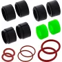 InLine® blīvju komplekts M20 strāvas kabeļu savienotājiem, IP67, gumija, 2 gab., melns
