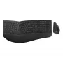 Perixx PERIDUO-614 DE bezvadu ergonomiskais tastatūras un peles komplekts, sadalītā tastatūra, vertikālā pele, 2.4 GHz, melns (vācu izkārtojums)