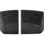 Perixx PERIBOARD-624 B DE – Bezvadu ergonomiska sadalīta tastatūra, vācu izkārtojums, melna