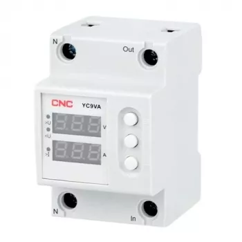 CNC EL240326 Sprieguma un strāvas uzraudzības relejs, 63A, 230V AC, DIN sliedei