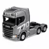 HUINA 32329 Scania 1:18 6 kanālu RC traktora kravas automašīna pelēka sudraba