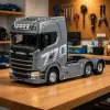 HUINA 32329 Scania 1:18 6 kanālu RC traktora kravas automašīna pelēka sudraba