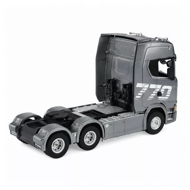 HUINA 32329 Scania 1:18 6 kanālu RC traktora kravas automašīna pelēka sudraba