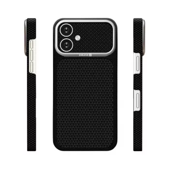 Evelatus Apple iPhone 16 Carbon Premium Edition MagSafe maciņš melns