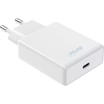 InLine® USB-C PD 65W sienas lādētājs, AVS/PPS, balts