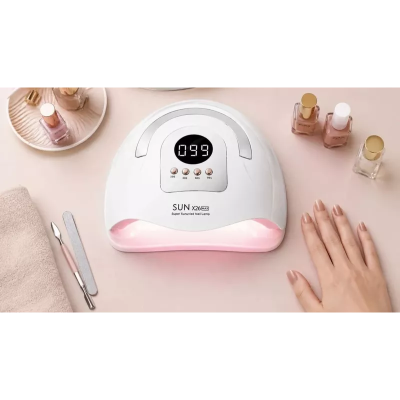 EXTRALINK Stay Beauty X26 UV LED nagu lampa - 168W divu viļņu garumu UV LED lampa gēla nagiem