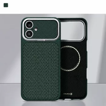 Evelatus Apple iPhone 17 Carbon Premium Edition MagSafe maciņš zaļš