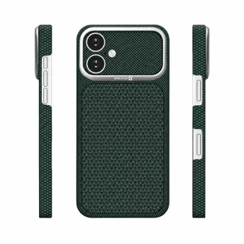 Evelatus Apple iPhone 17 Carbon Premium Edition MagSafe maciņš zaļš