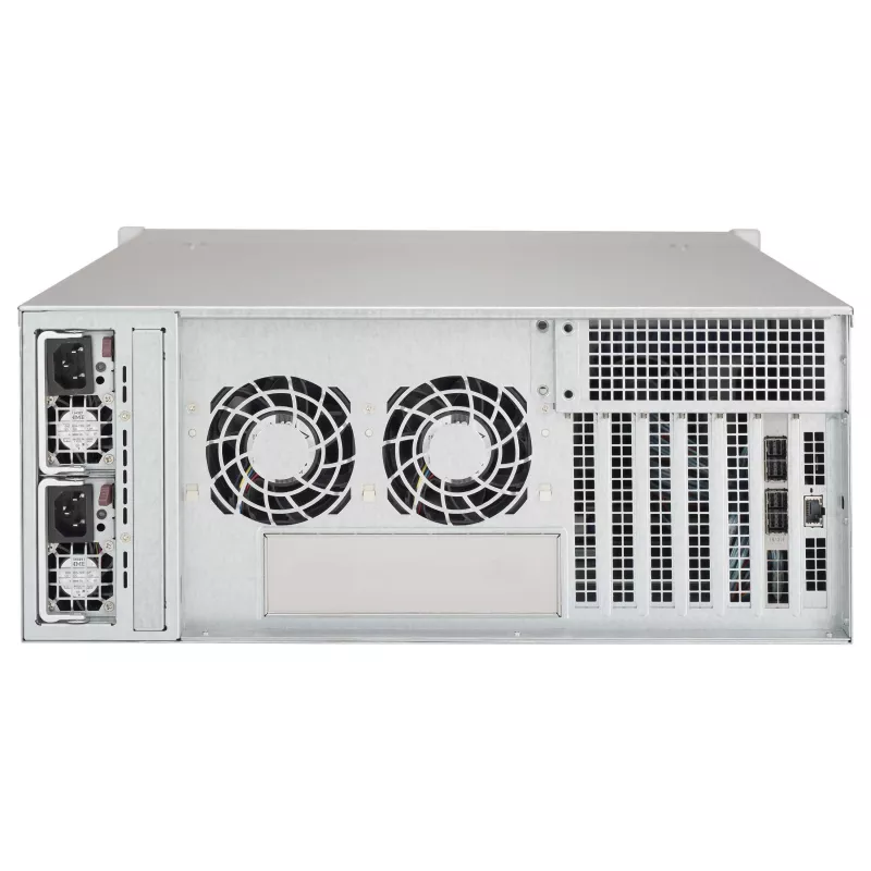 Supermicro SuperChassis 4U CSE-846BE1C-R609JBOD 24-Bay Hot-Swap SAS3/SATA3 JBOD Storage Enclosure with Redundant 600W Platinum Power Supplies