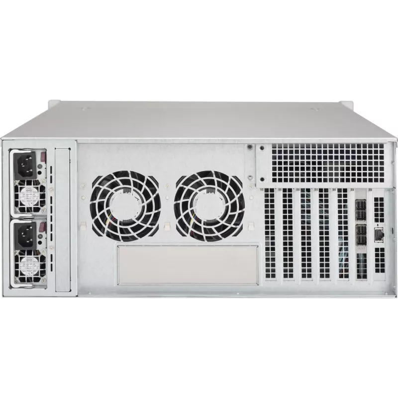 Supermicro SuperChassis 4U CSE-846BE1C-R609JBOD 24-Bay Hot-Swap SAS3/SATA3 JBOD Storage Enclosure with Redundant 600W Platinum Power Supplies