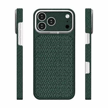 Evelatus Apple iPhone 17 Pro Carbon Premium Edition MagSafe maciņš zaļš
