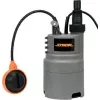STHOR Netīrā ūdens sūknis 400W 79781 - iegremdējamais, 7500 L/h, 5m spiediena augstums, pludiņslēdzis, 10m kabelis