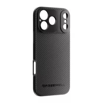 Freewell Sherpa Series maciņš iPhone 17 Pro ar 17 mm vītņotu objektīva stiprinājumu - melns