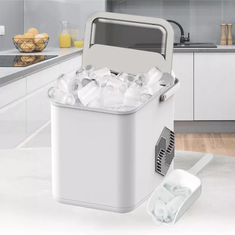 Maestro MR-821 Ledus pagatavotājs 10-12 kg/24h, 2.2L tvertne, lodes ledus, elektroniskā vadība, caurspīdīgs vāks