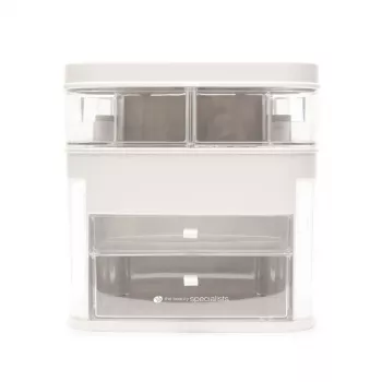 Rio CSSM-EU/1,2 Beauty Box kosmētikas glabāšanas kaste ar izvelkamiem paplātēm un atslēgas slēdzeni