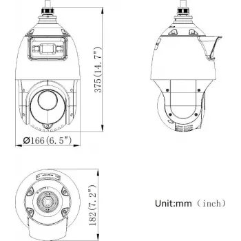 Hikvision DS-2SE4C425MWG-E/14(F0) 4 MP 25x tīkla PTZ kamera ar AcuSense