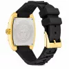 Versace V-Chrono sieviešu Šveices kvarca hronogrāfa pulkstenis 45mm melns ciparnīcas ādas siksna VE8K00624