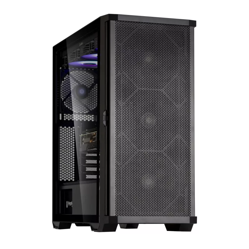 Zalman Z10 ATX Mid Tower korpuss, melns, rūdīts stikls, 4x ARGB ventilatori