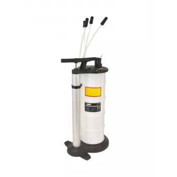 AWTOOLS AW15965 Manuālais šķidruma ekstraktors 9L - 3 zondes, -0,8 bar vakuums, eļļai, transmisijai, bremžu šķidrumam