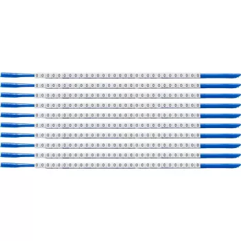 Brady SCN-07-0 Clipsleeve vadu marķētājs, simbols '0', dzeltens, kabeļa diametrs 1,9-2,4 mm, 300 iepakojums
