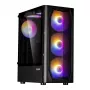 Zalman N4 Rev.1 Mid-Tower ATX korpuss ar 6 ARGB ventilatoriem, rūdītu stiklu, melns