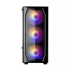 Zalman N4 Rev.1 Mid-Tower ATX korpuss ar 6 ARGB ventilatoriem, rūdītu stiklu, melns