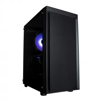 Zalman T3 PLUS mATX Mini Tornis datora korpuss, melns, akrila logs, 2 ventilatori