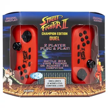 FIZZ CREATIONS Street Fighter II Duel Retro arkādes konsole ar 621 spēlēm, HDMI/AV, 2 kontrolleri