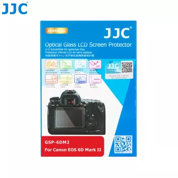 JJC rūdīta stikla ekrāna aizsargs 9H Canon EOS 6D Mark II LCD (GSP-6DM2)