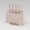 MEO MR-1412-BEIGE MAESTRO Nažu komplekts ar griešanas dēlīšiem un statīvu, 5 naži, 2 dēlīši, bēšs
