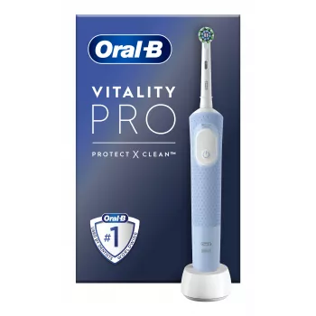 Oral-B Vitality Pro D 103 zilā elektriskā zobu birste, piekaramā kastīte