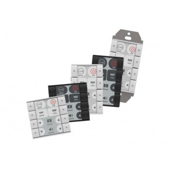 Biamp Impera Sierra II 8EUW 8 pogu vadības panelis, balts
