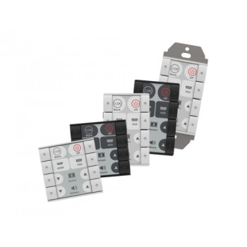 Biamp Impera Sierra II 8EUW 8 pogu vadības panelis, balts