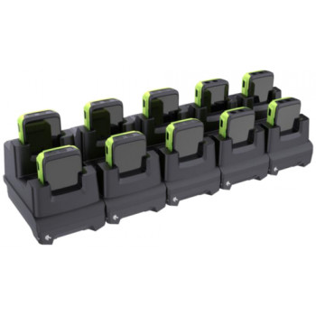 Zebra 10Slot Charge Only Cradle - Plaukstas stiprinājuma uzlādes šūpulis