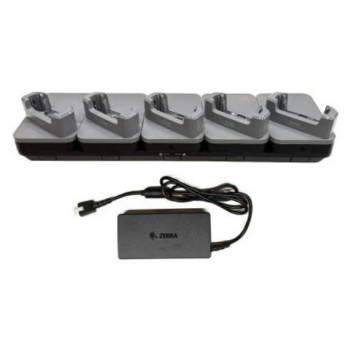 Zebra rokas datoru lādētāju komplekts - ierīcēm ar izturīgiem aizsargvākiem - Ethernet - izejas pieslēgvietas: 5 - 48,3 cm (19 inch)