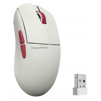 KEYCHRON G4 balta bezvadu pele