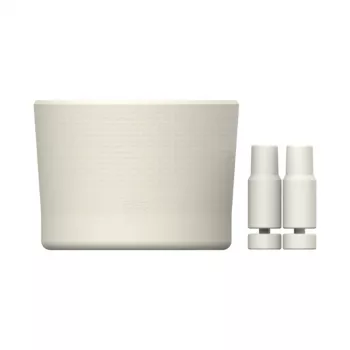 STANLEY 2 gab. aizsargpārvalku un salmiņu vāciņu komplekts termokrūzēm 0.89L/0.59L The Quencher Boot + Straw Topper krēmkrāsā