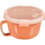 CURVER Smart To Go Mix Noodles pārtikas bļoda apaļa 0,9L caurspīdīga ar zaļiem akcentiem, bez BPA, pret noplūdēm, mikroviļņu krāsnī un trauku mazgājamā mašīnā izmantojama