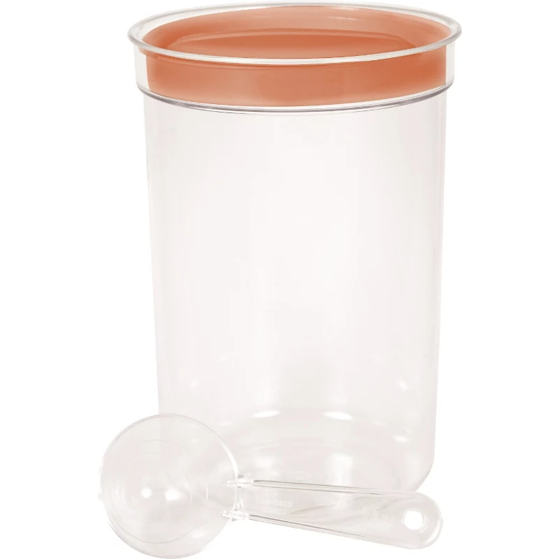 CURVER Apaļa Bļoda ar Karoti, 1,7L, Dažādās Krāsās, Bez BPA Plastmasas