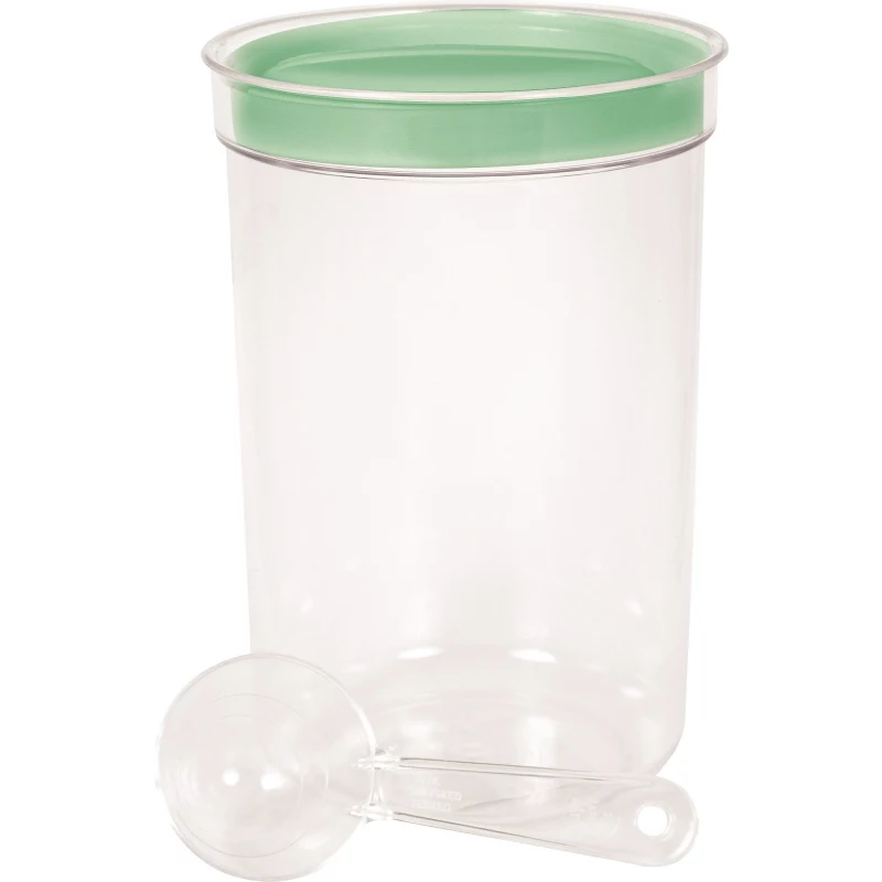 CURVER Apaļa Bļoda ar Karoti, 1,7L, Dažādās Krāsās, Bez BPA Plastmasas