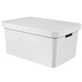 CURVER Infinity Recycled 45L uzglabāšanas kaste 56x39x27cm balta