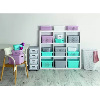 CURVER Infinity Recycled 45L uzglabāšanas kaste 56x39x27cm balta